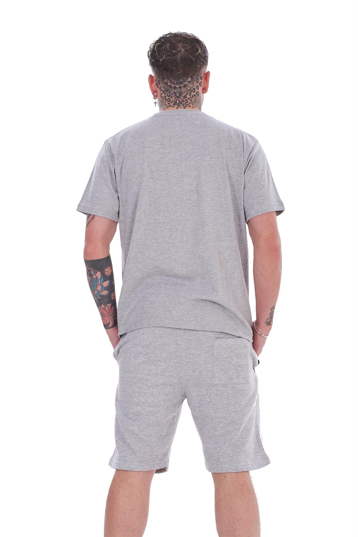 Mens T-Shirt & Shorts Set Summer Lounge Gym Outfit 2 Piece Tracksuit S-XL