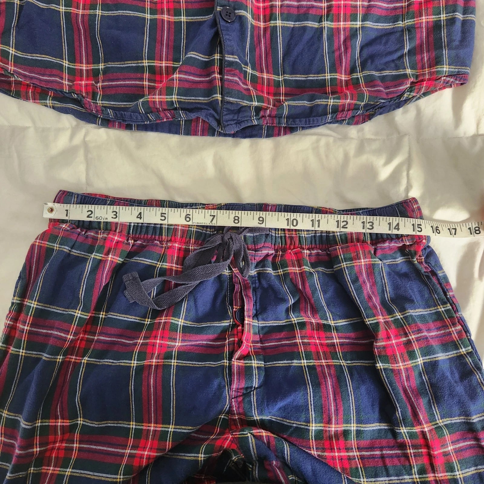 petite plume Plaid Windsor Tartan pajamas Mens Size L