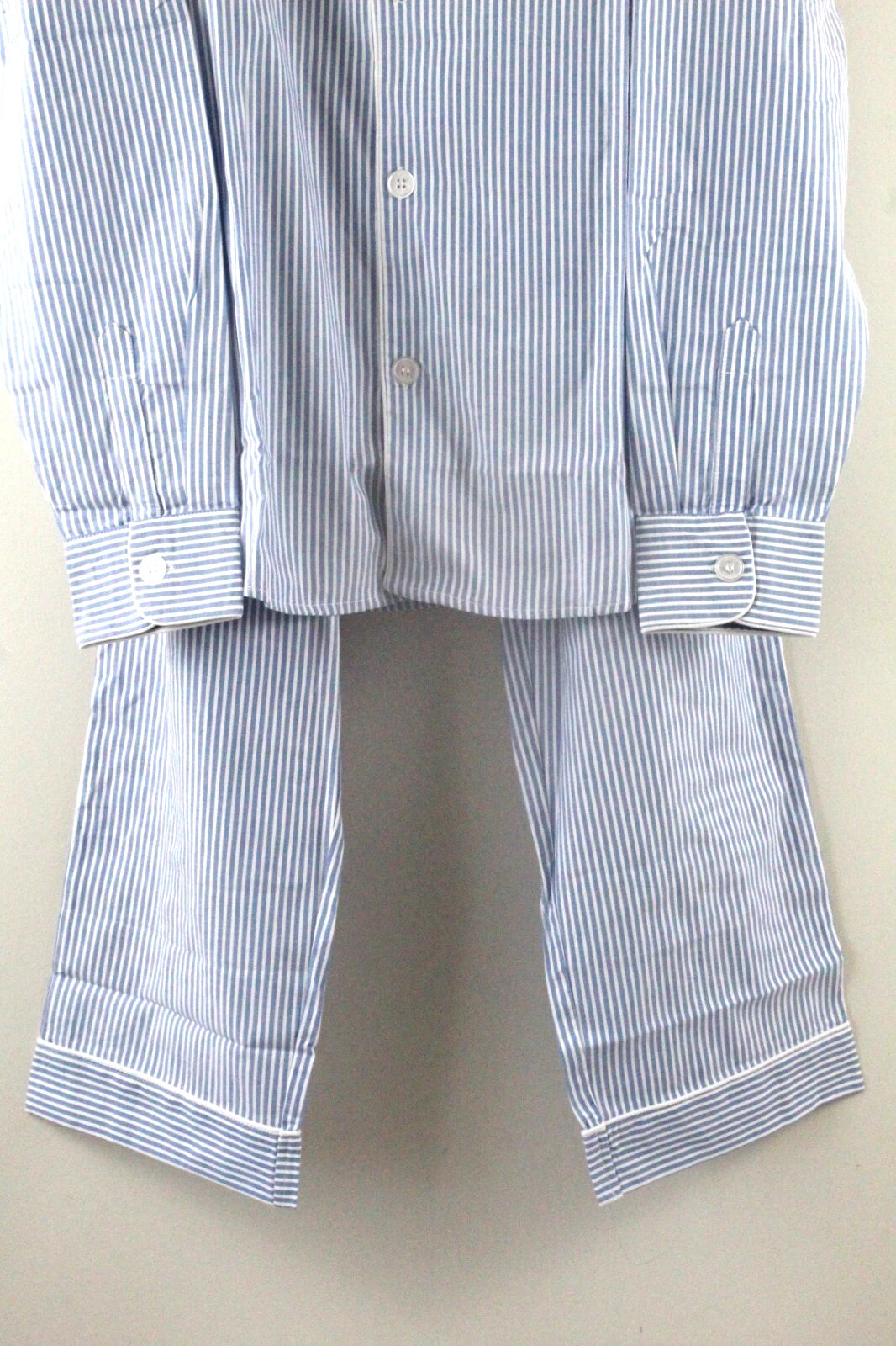 Petite Plume Men's Seersucker Pajama Set M French Blue NWT
