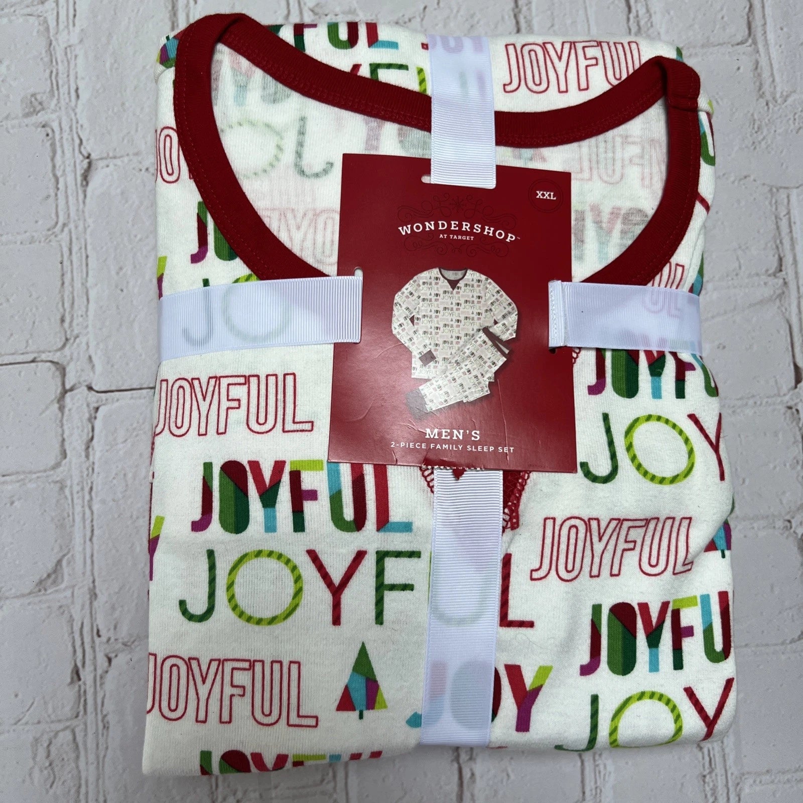 NWT Wondershop Target Men’s XXL Pajama Set 2-pc Family “joyful”