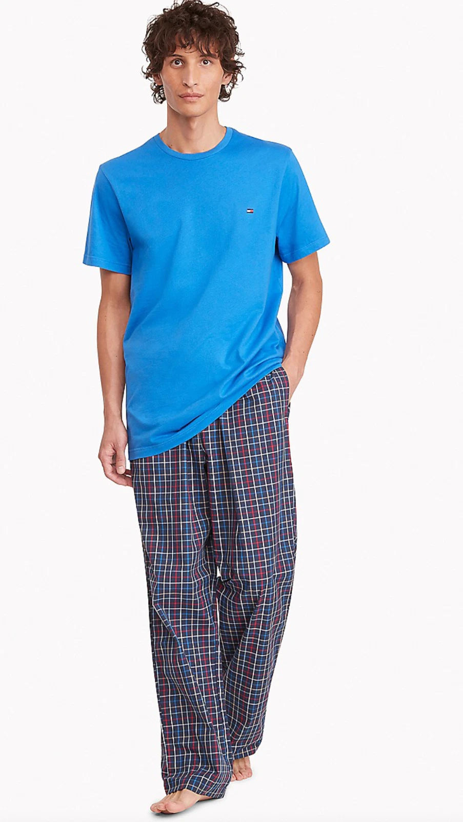 TOMMY HILFIGER POLPLIN COTTON SLEEPWEAR LOUNGE SET PAJAMA MEDIUM LARGE XL $65