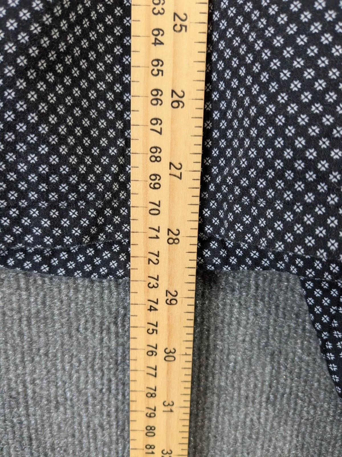 TravelSmith Pajama Set Men Medium Classic Button 2 Piece Black White Shirt Pants