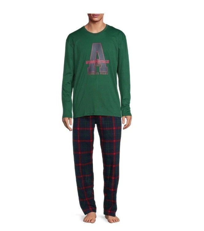 Men's Pajamas Set Aeropostale Sleepwear Loungewear Rare Gift Box 2-Piece SM - XL