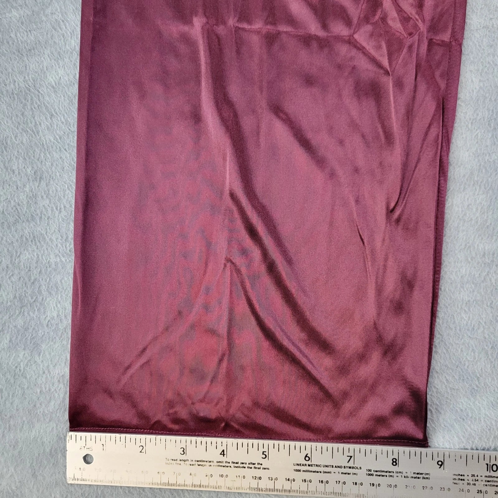 Stafford Pajama Set Satin Madeira Wine Sleepwear L/S Shirt & Pants Mens M NWT