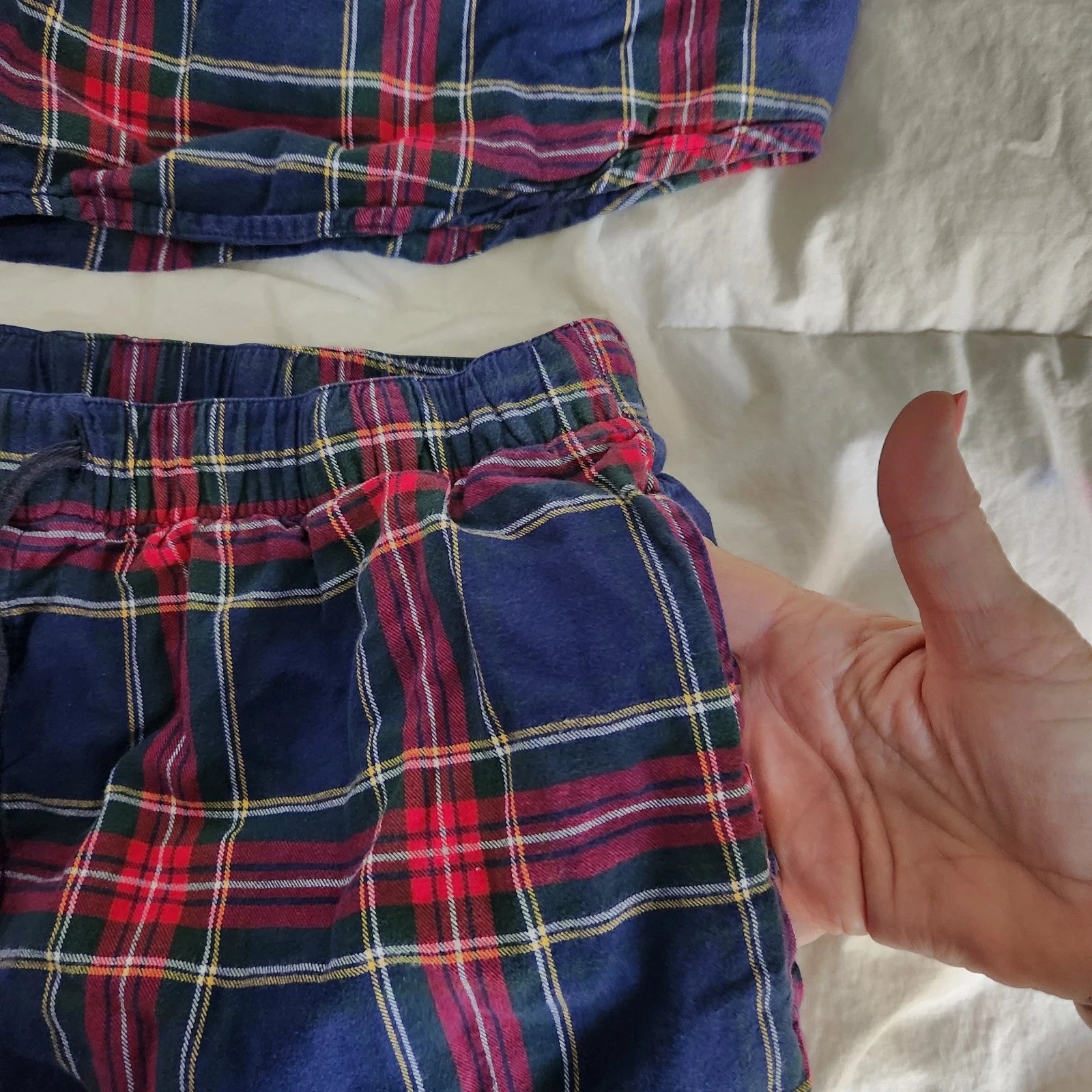 petite plume Plaid Windsor Tartan pajamas Mens Size L