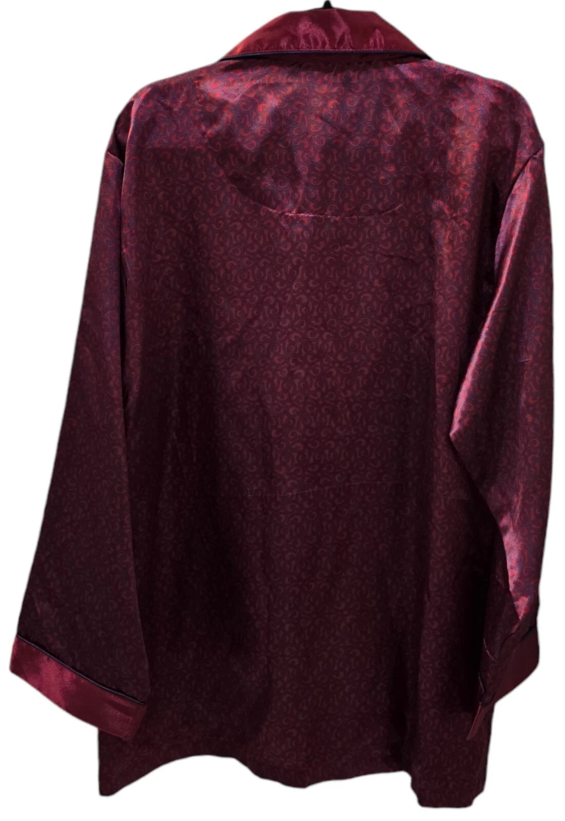 Men's Satin Pajama Set Steve Harvey Celebrity Edition RED NAVY Size M NWT