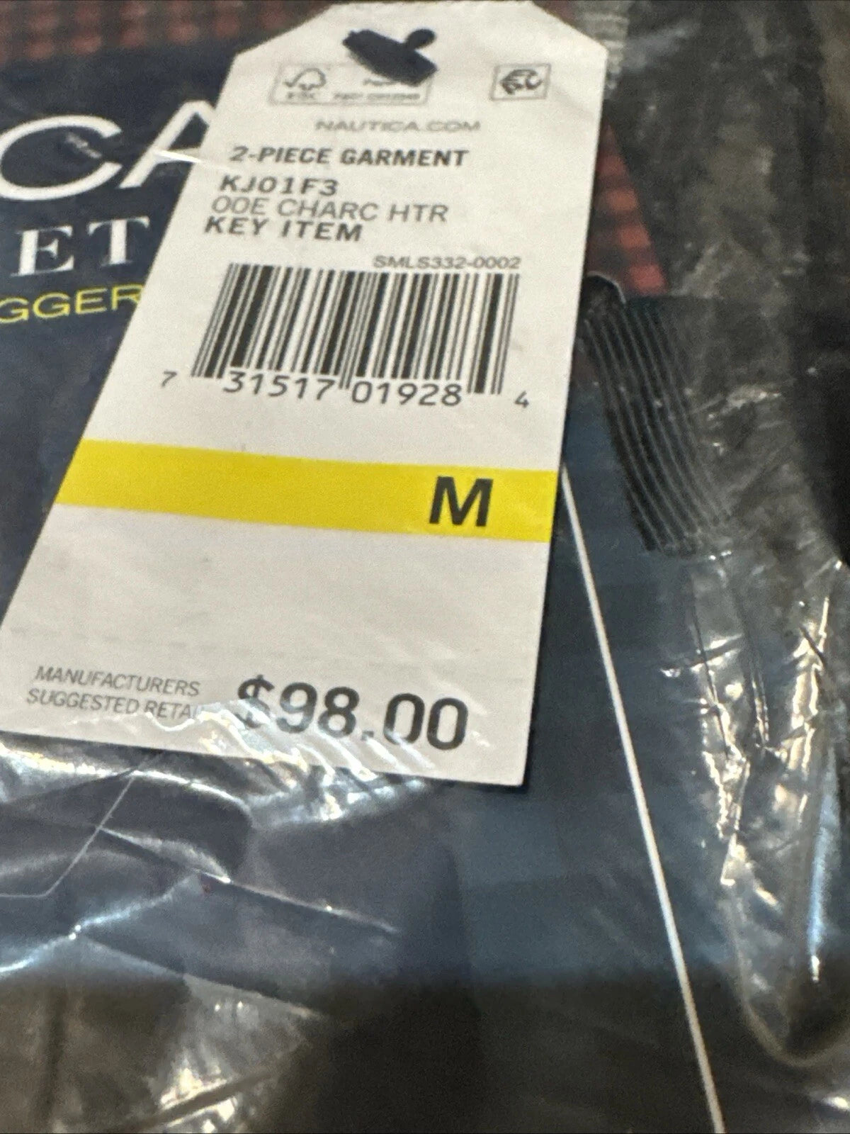 Nautica Mens 2 Pc Relaxed Fit $99 MSRP Pajama Set Shirt Pants Grey Pjs Large New