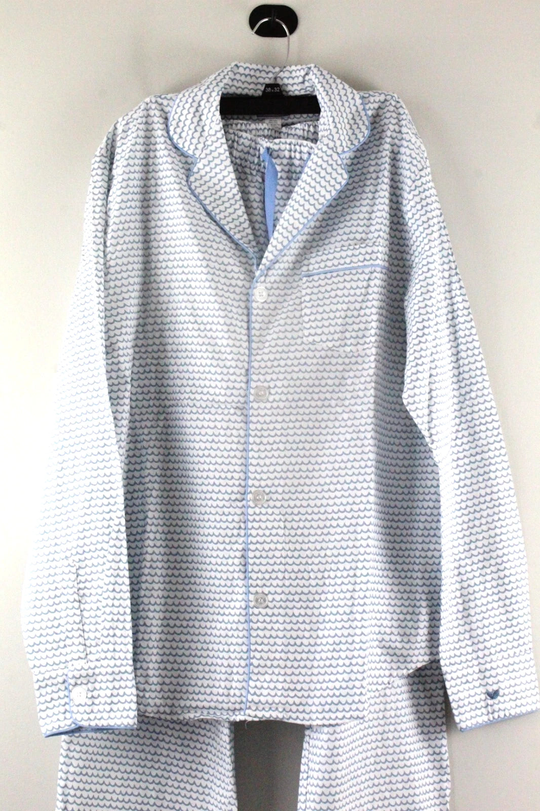 Petite Plume Men's La Mer Pajama Set M Blue NWT