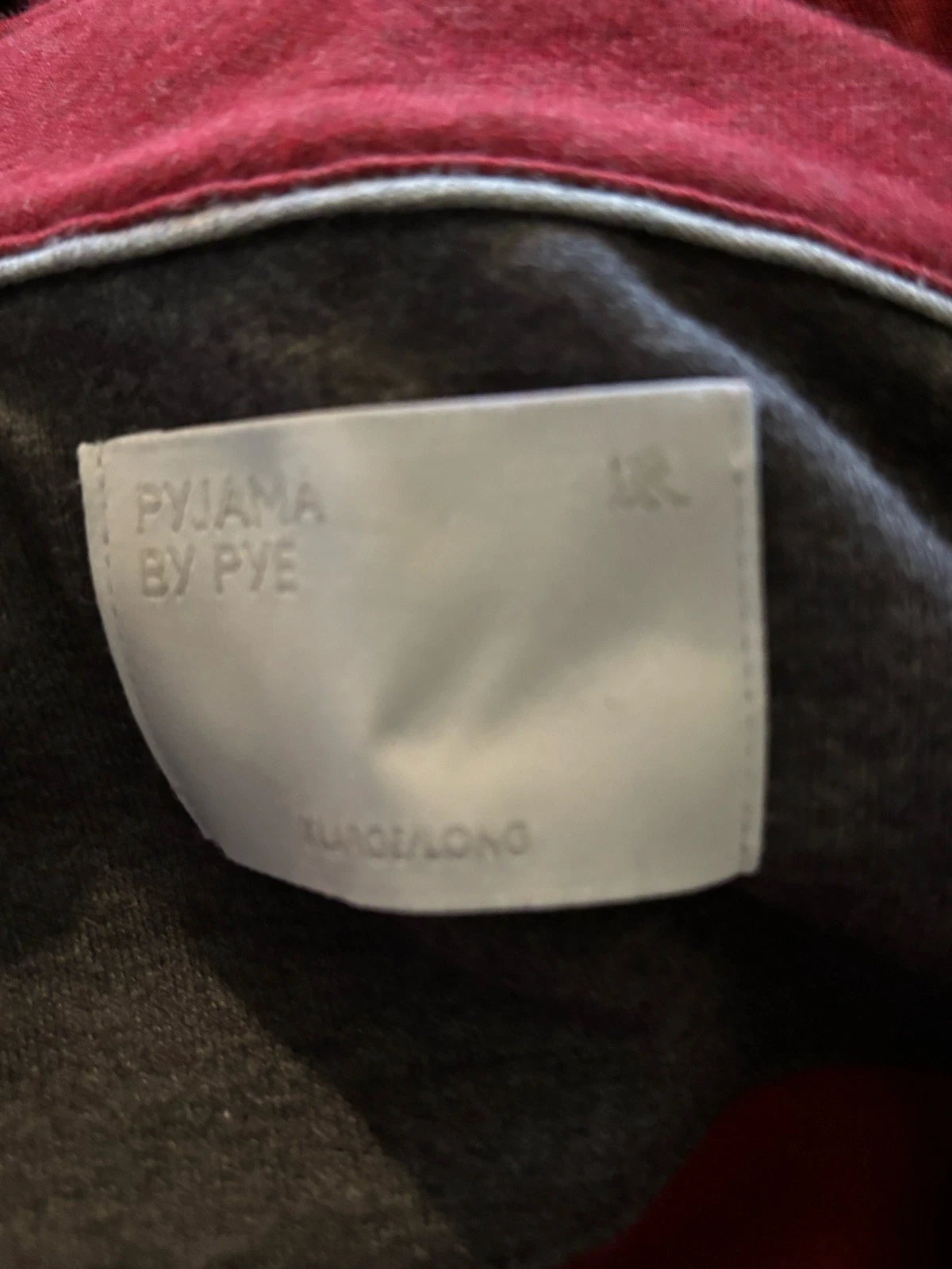 Pyjama By Pye Set Mens XL LONG 100% Cotton Cranberry RED Pockets NWOT