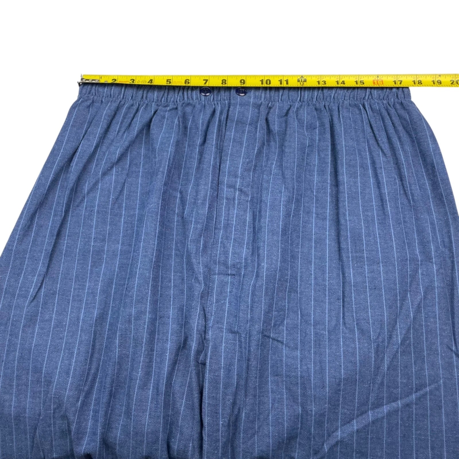 NEW Joseph & Lyman Men's Flannel Button Pajama Set Blue Pinstripe • XL