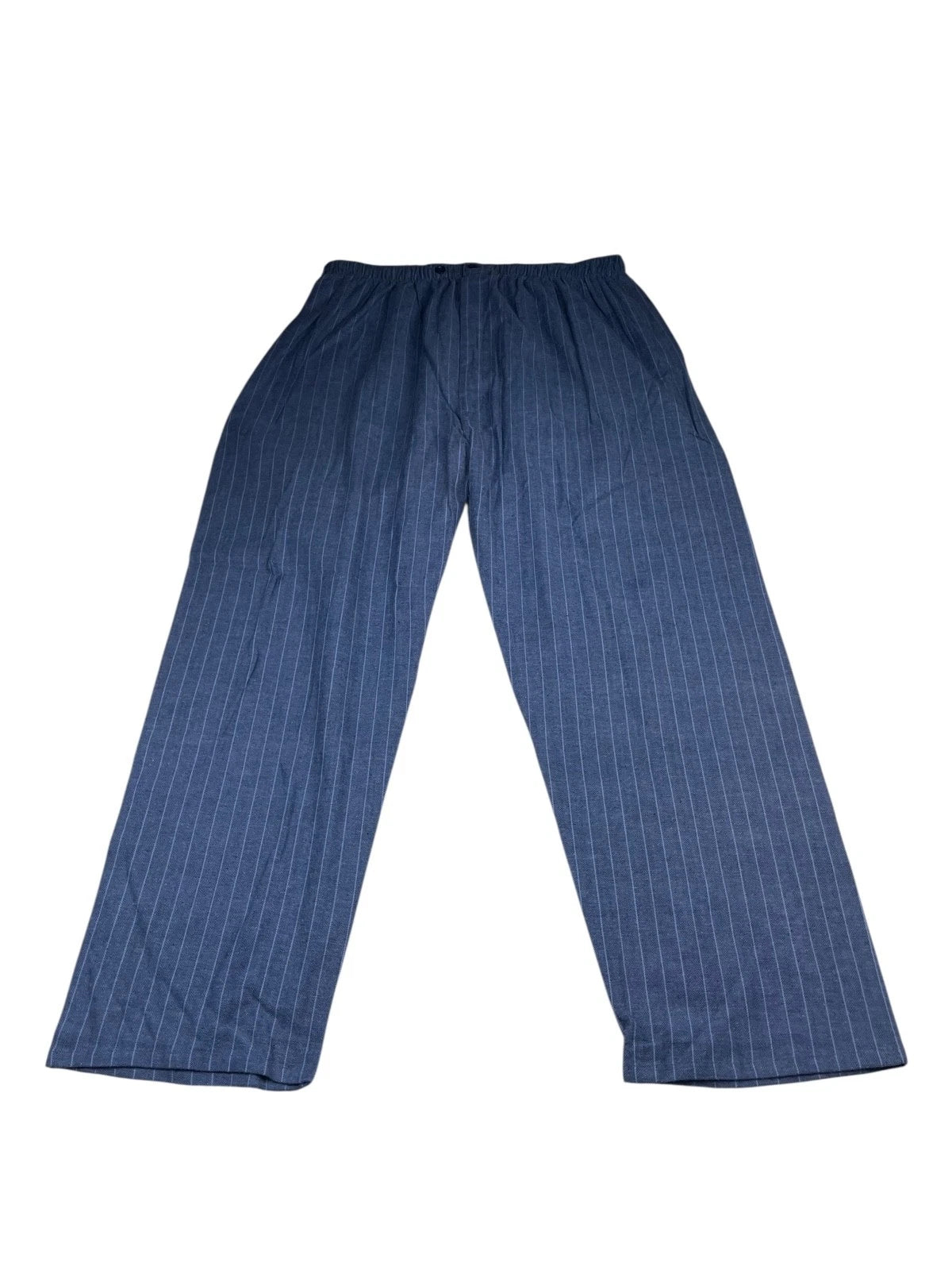 NEW Joseph & Lyman Men's Flannel Button Pajama Set Blue Pinstripe • XL