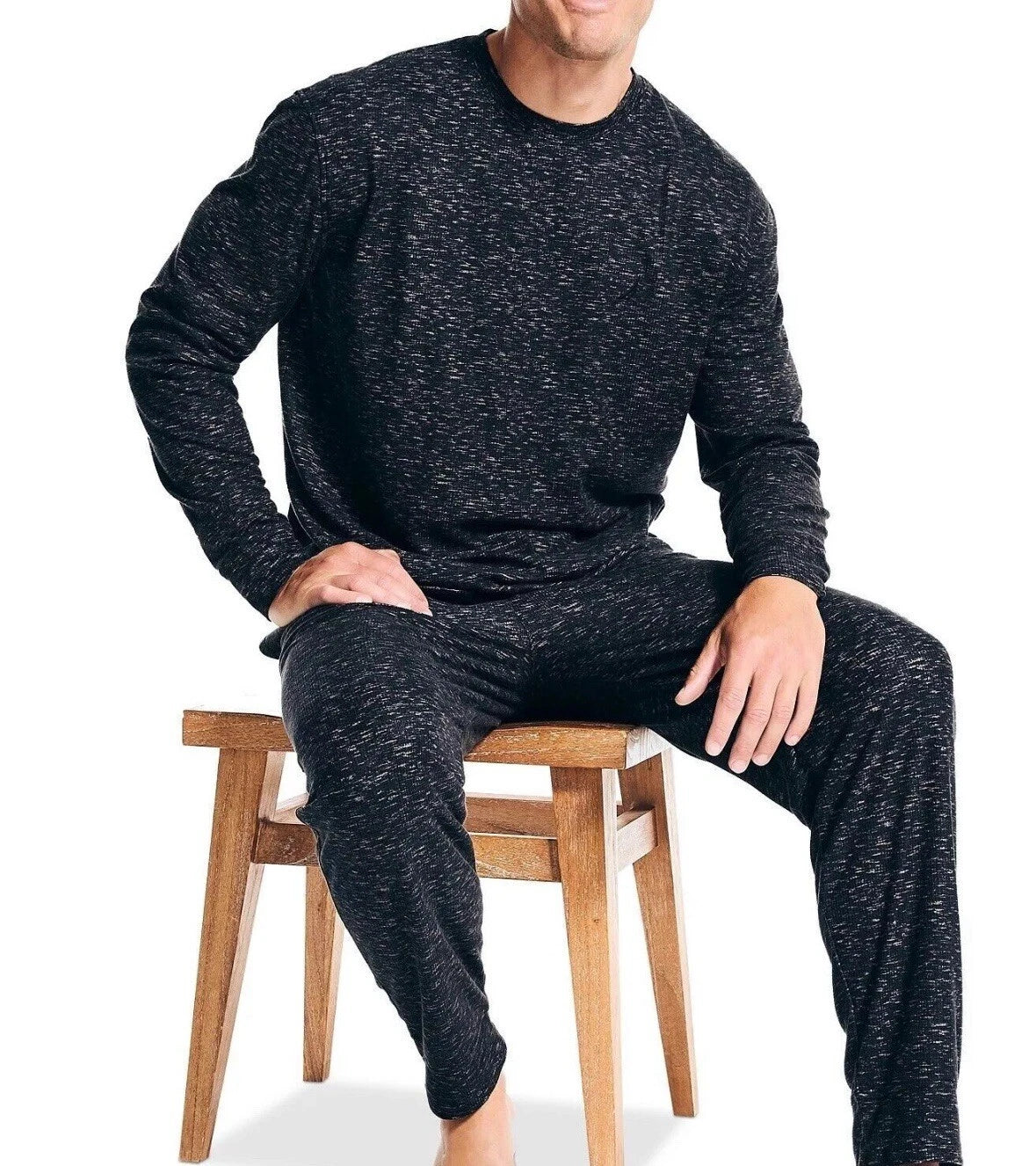 Nautica Mens 2 Pc Relaxed Fit $99 MSRP Pajama Set Shirt Pants Grey Pjs Large New