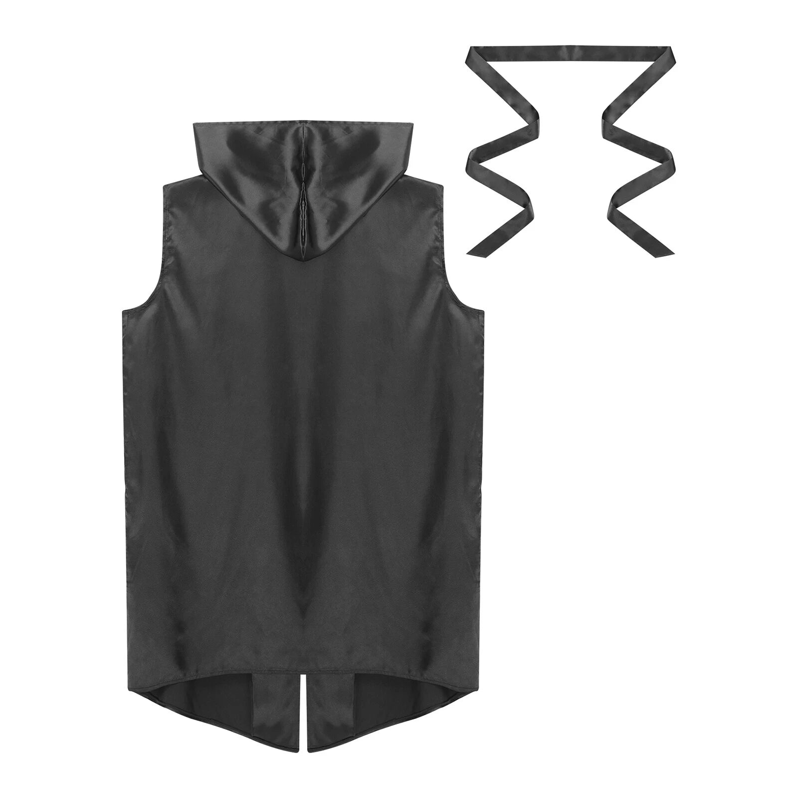 Mens Homewear Lace Up Pajama Robe With Belt Satin Nightwear Hot Spring Outfits