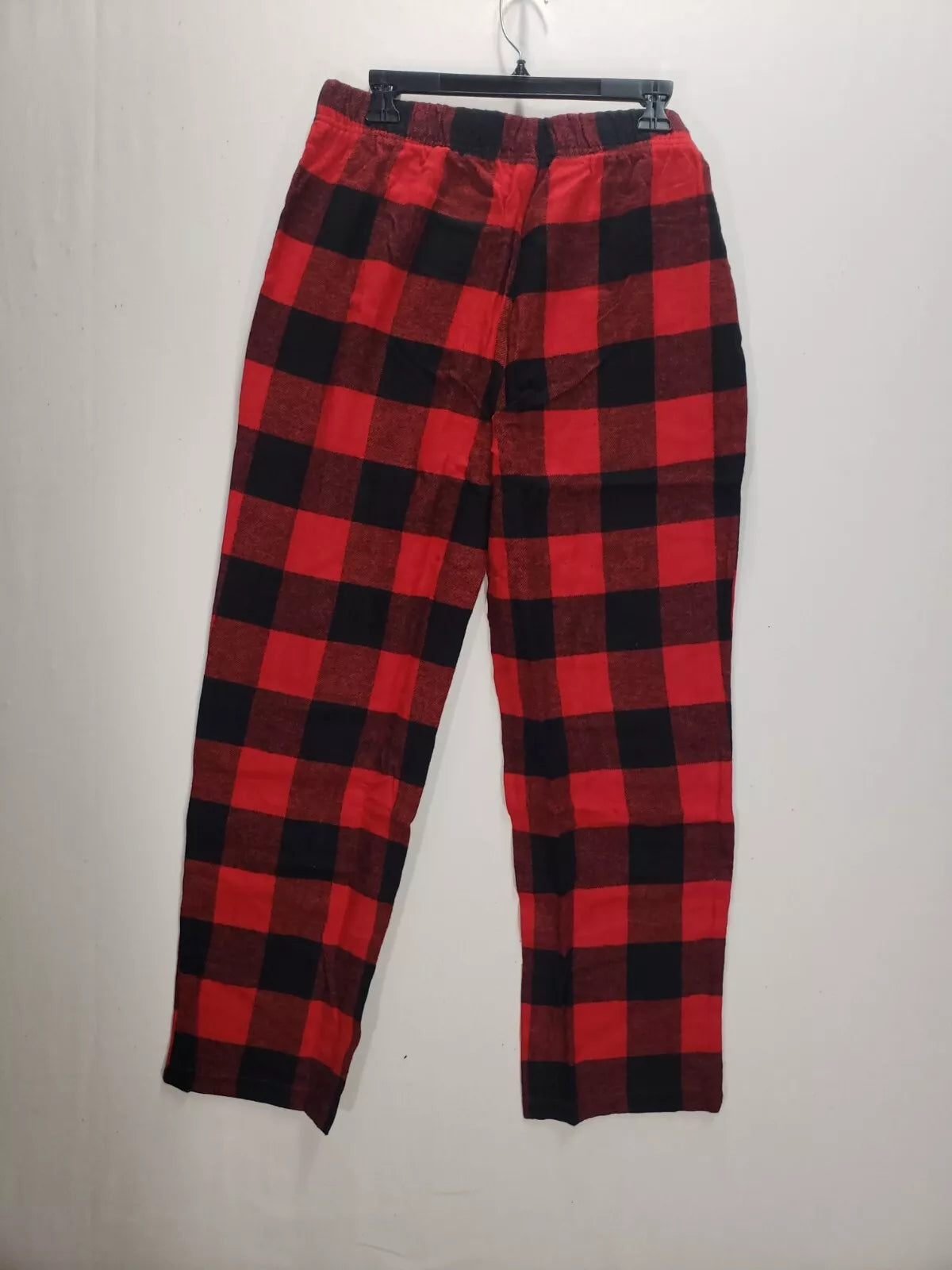 Nordstrom Pajama Set Mens MEDIUM Buffalo Plaid Flannel Long Sleeve Red $69 NEW