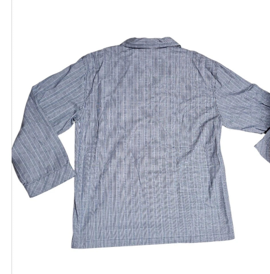 NWT SZ M Roundtree & Yorke Mens Sleepwear 2 Pc Long Sleeve & Pant W/ Pockets/ZZ