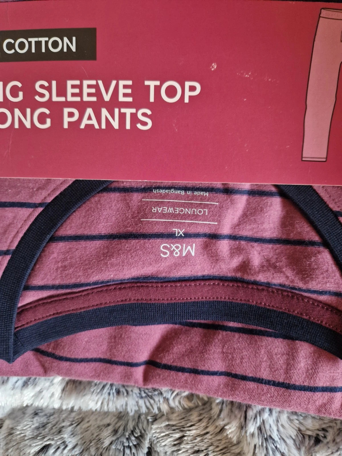 M&S PURE COTTON 2 PIECE PYJAMA SET. XL. NWT