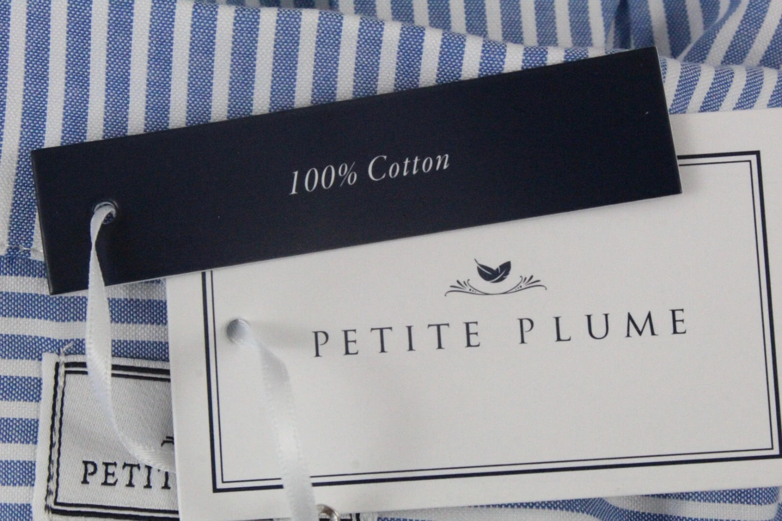 Petite Plume Men's Seersucker Pajama Set M French Blue NWT