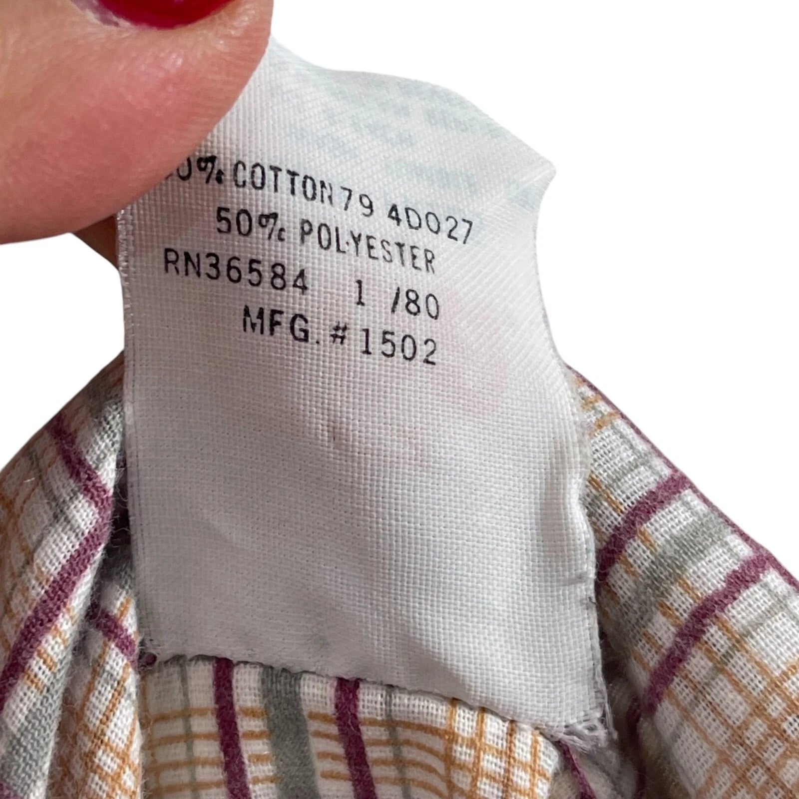 VTG PCA Perma Press Men's 2 Piece Pajama Set Sz L Top Bottom Plaid Grandpa Comfy