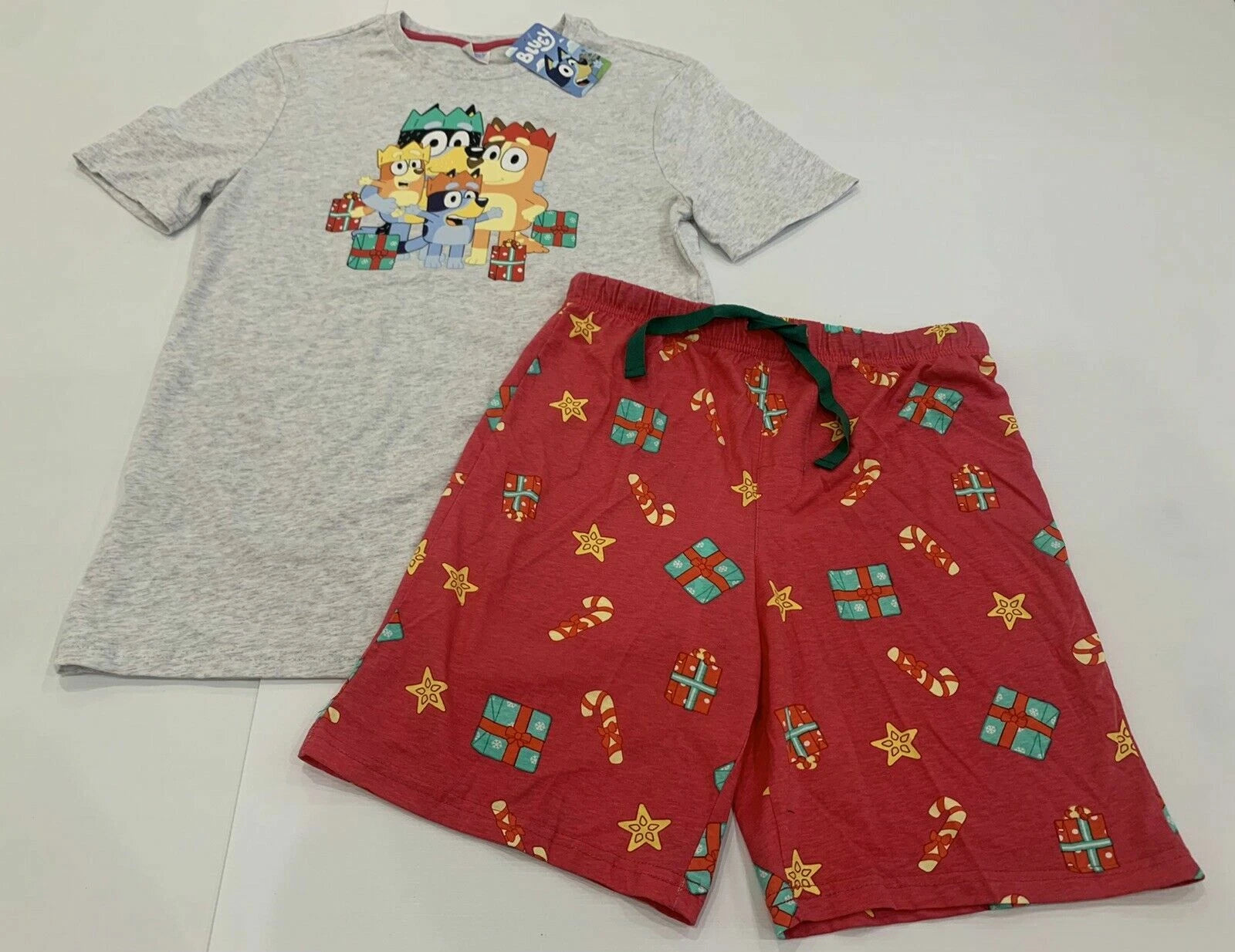 MENS size S genuine BLUEY Christmas Cotton Summer pyjamas small Target NEW A4397
