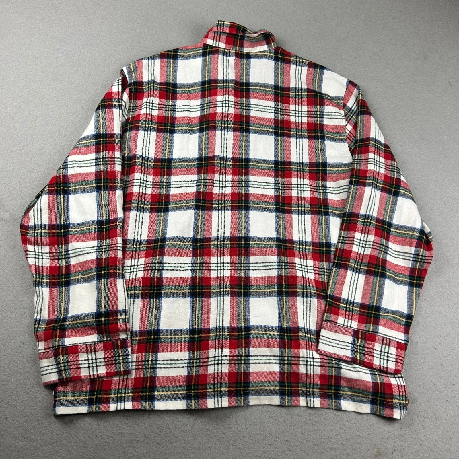 Old Navy Pajama Set Mens XL Red Plaid Button Up Long Sleeves Shirt Pant NWT