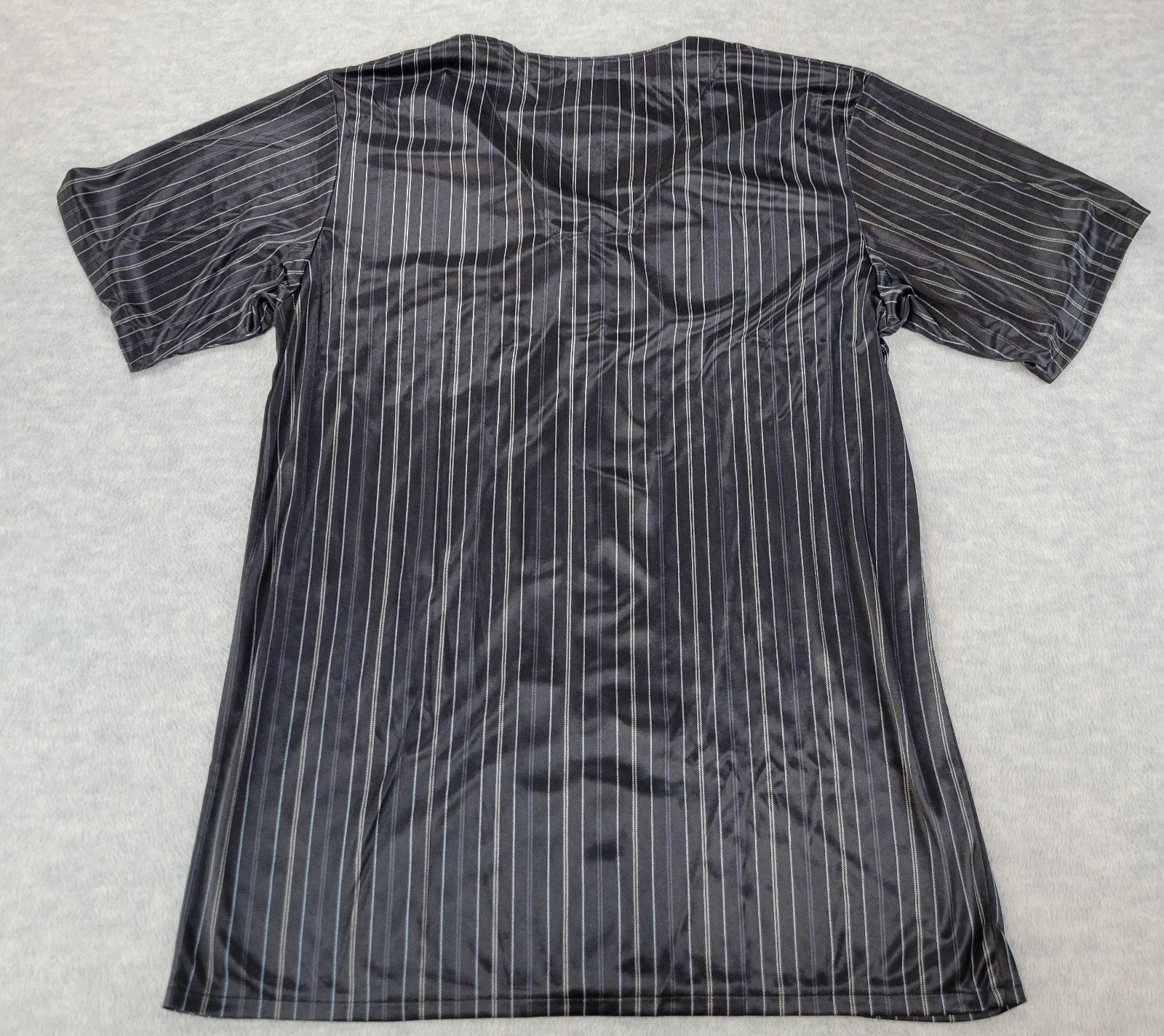 Stafford Pajama Set Satin Black Stripe Sleepwear S/S Shirt & Shorts Mens MT NWT