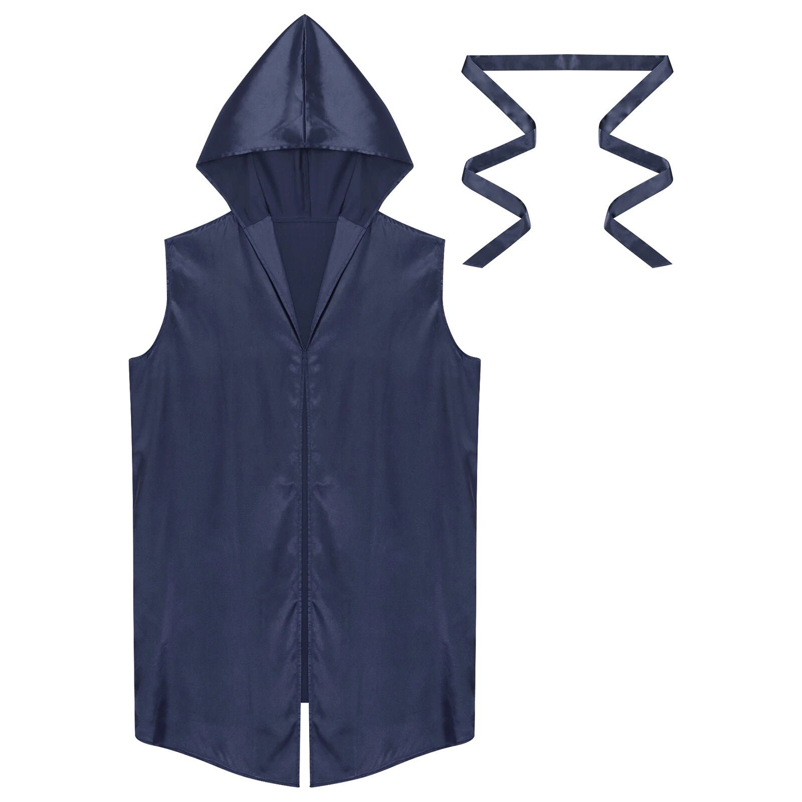 Mens Homewear Lace Up Pajama Robe With Belt Satin Nightwear Hot Spring Outfits