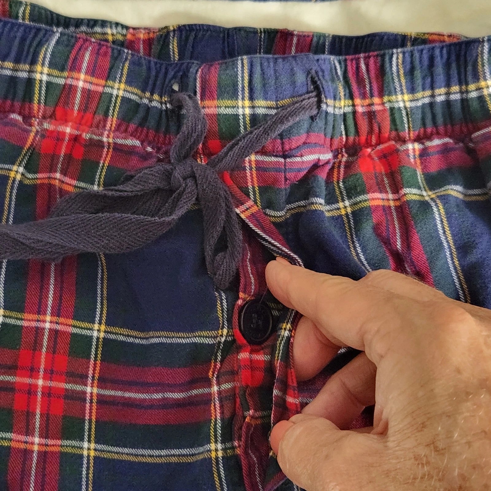 petite plume Plaid Windsor Tartan pajamas Mens Size L