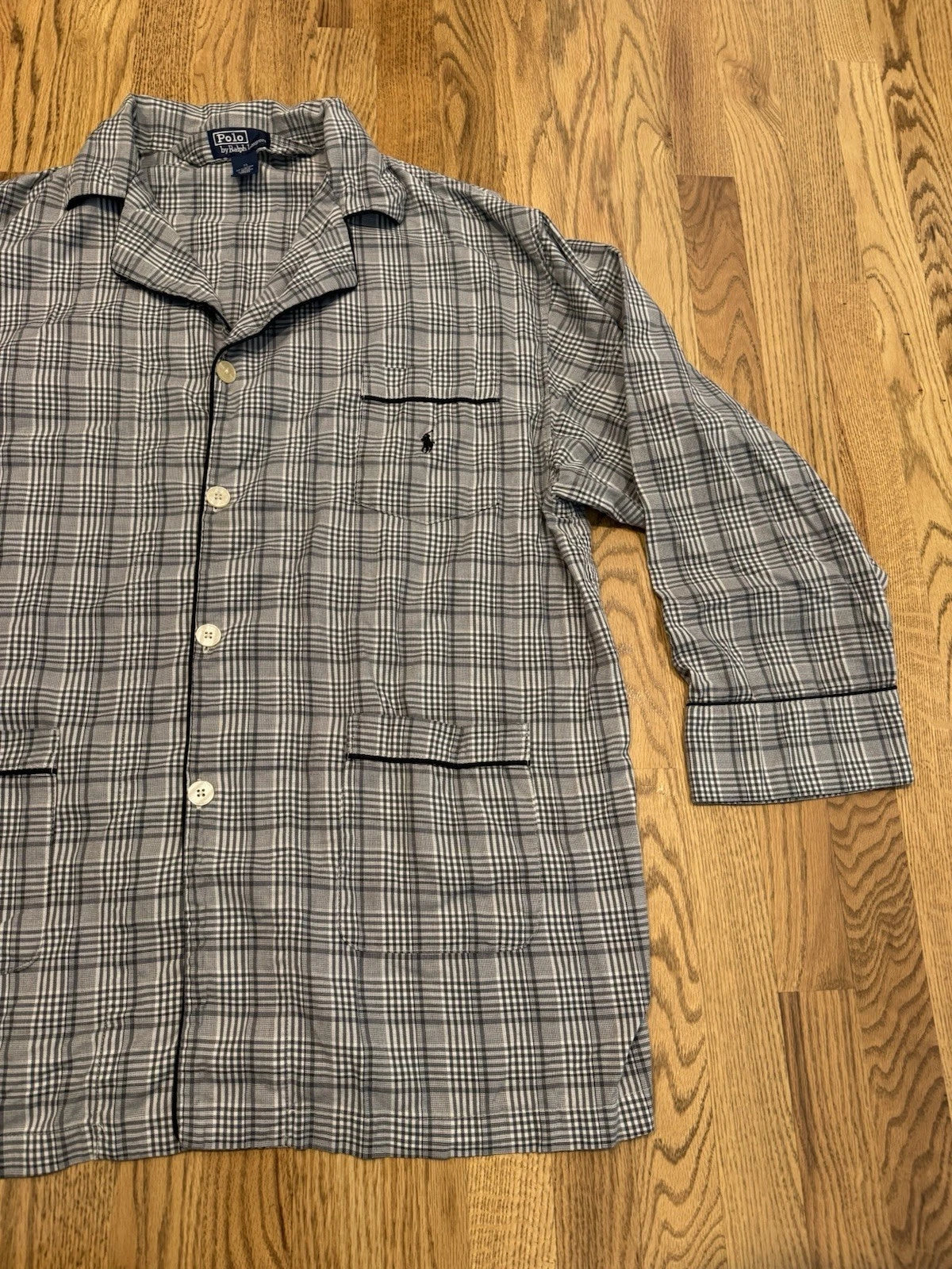 Vintage Polo Ralph Lauren Pajama 2 Piece Set Men’s XL Sleepwear Plaid Vtg