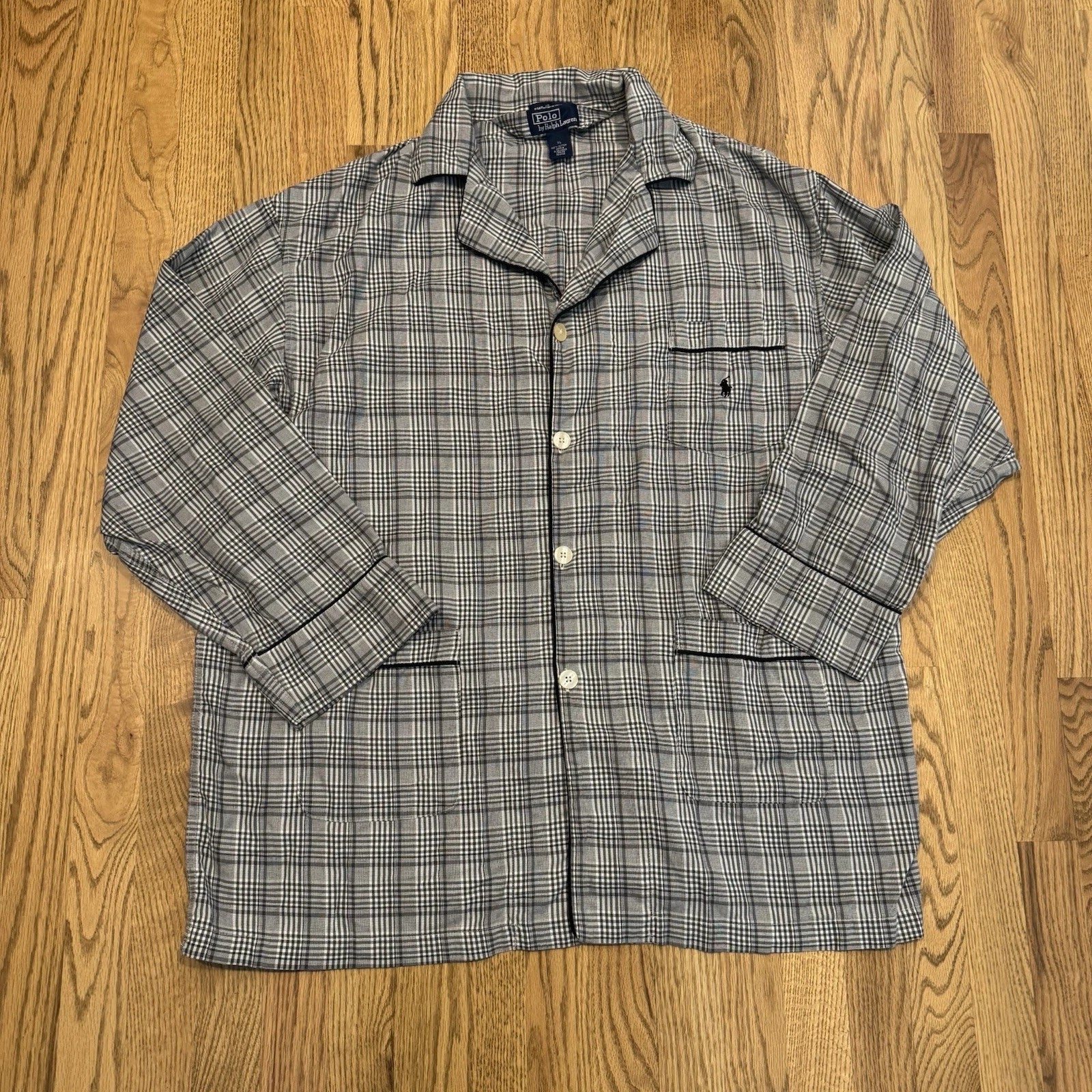 Vintage Polo Ralph Lauren Pajama 2 Piece Set Men’s XL Sleepwear Plaid Vtg