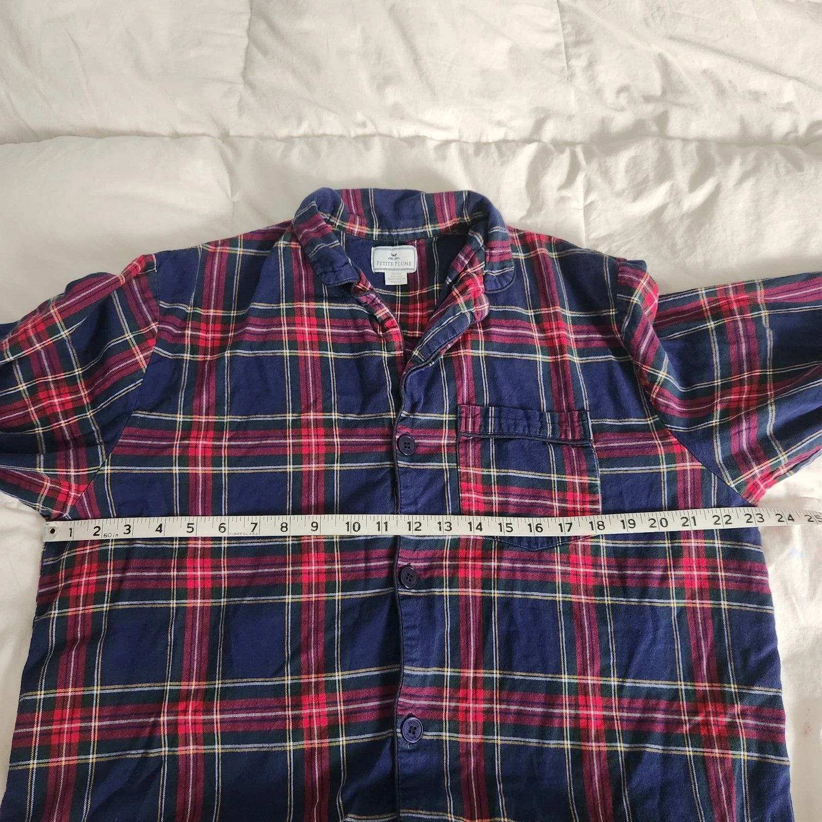 petite plume Plaid Windsor Tartan pajamas Mens Size L