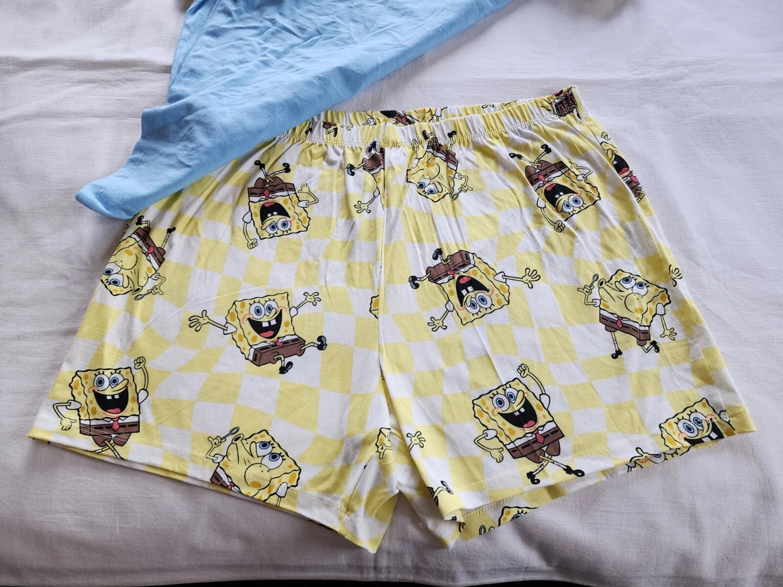 Spongebob Squarepants Mens Whats Poppin Printed 2 Piece Pyjama Set Size XL New