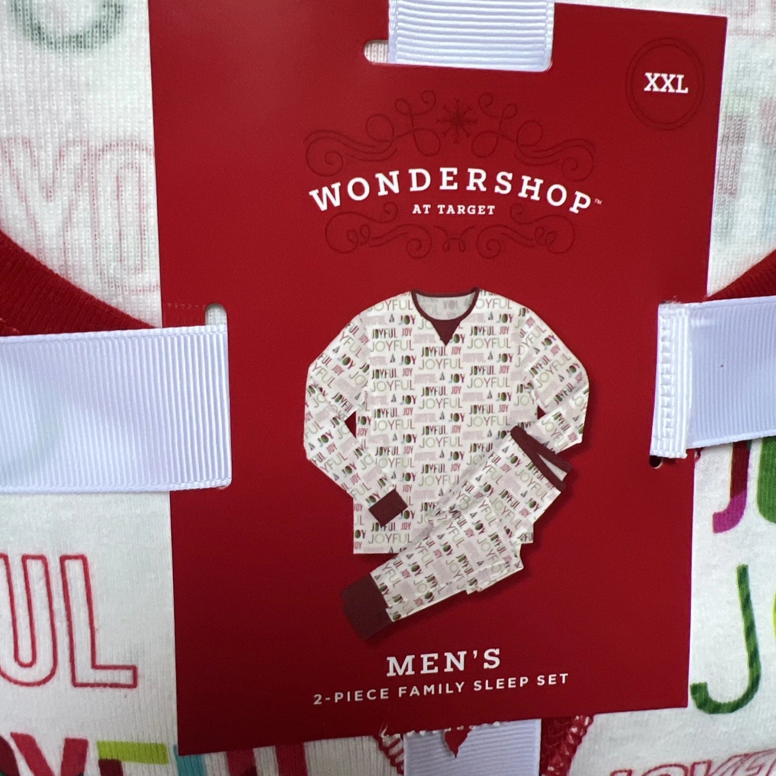 NWT Wondershop Target Men’s XXL Pajama Set 2-pc Family “joyful”