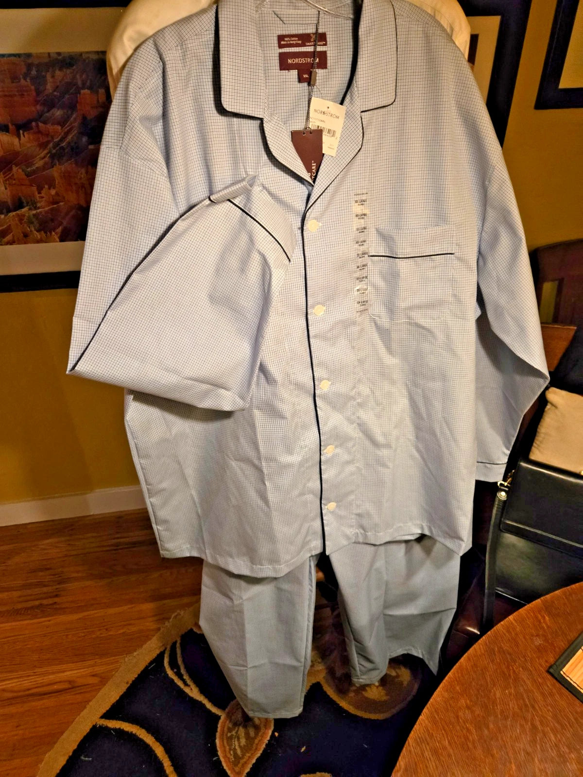 Nordstrom Smartcare 100% Cotton Pajamas, Men's Size XXL, New With Tags, Handsome