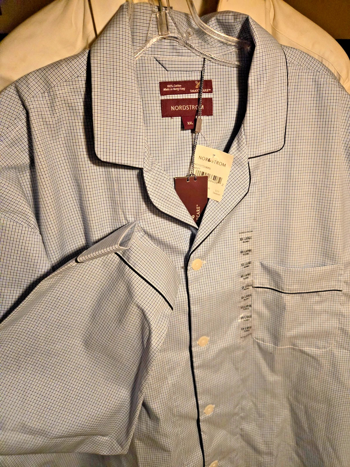 Nordstrom Smartcare 100% Cotton Pajamas, Men's Size XXL, New With Tags, Handsome