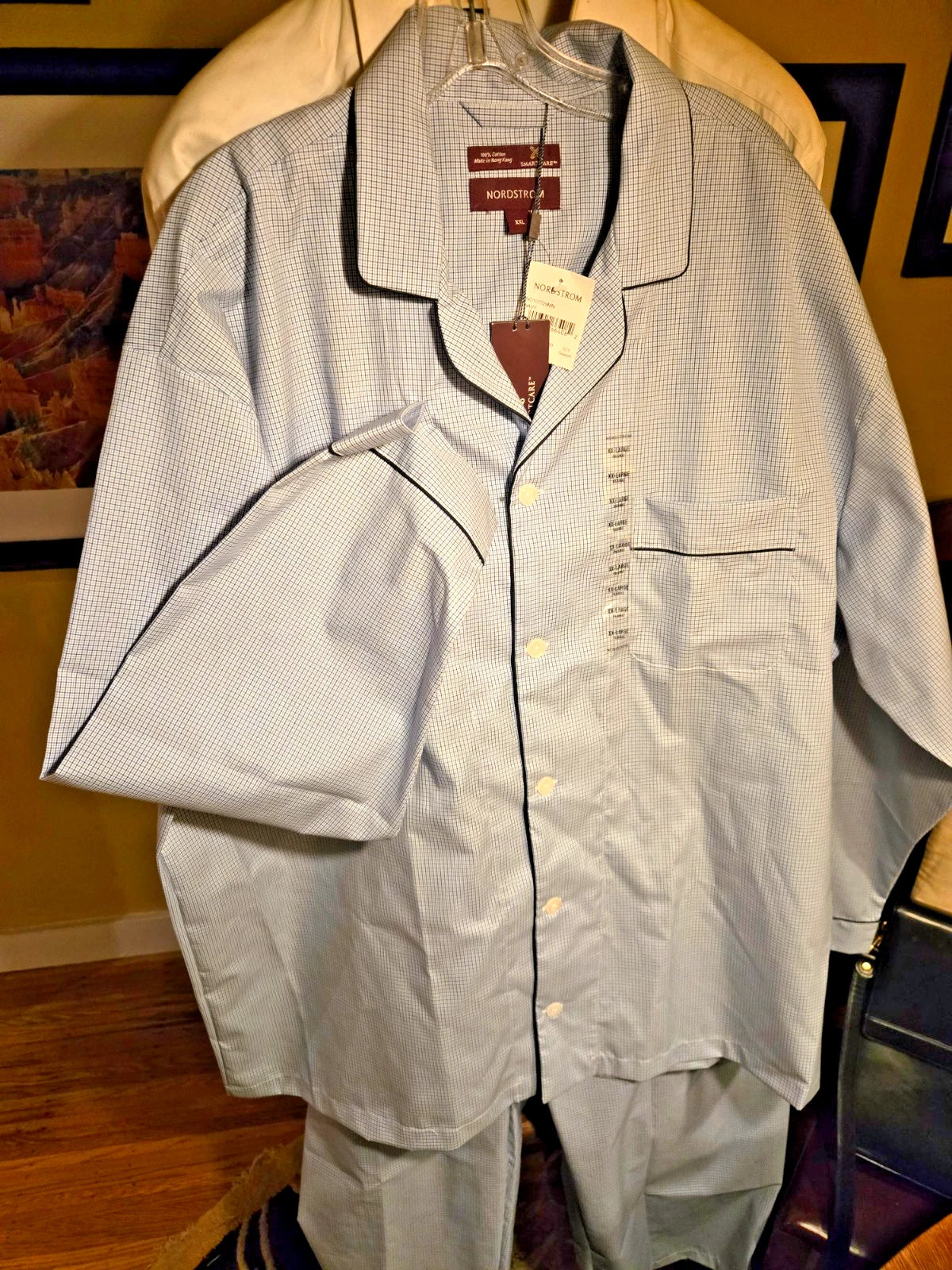 Nordstrom Smartcare 100% Cotton Pajamas, Men's Size XXL, New With Tags, Handsome