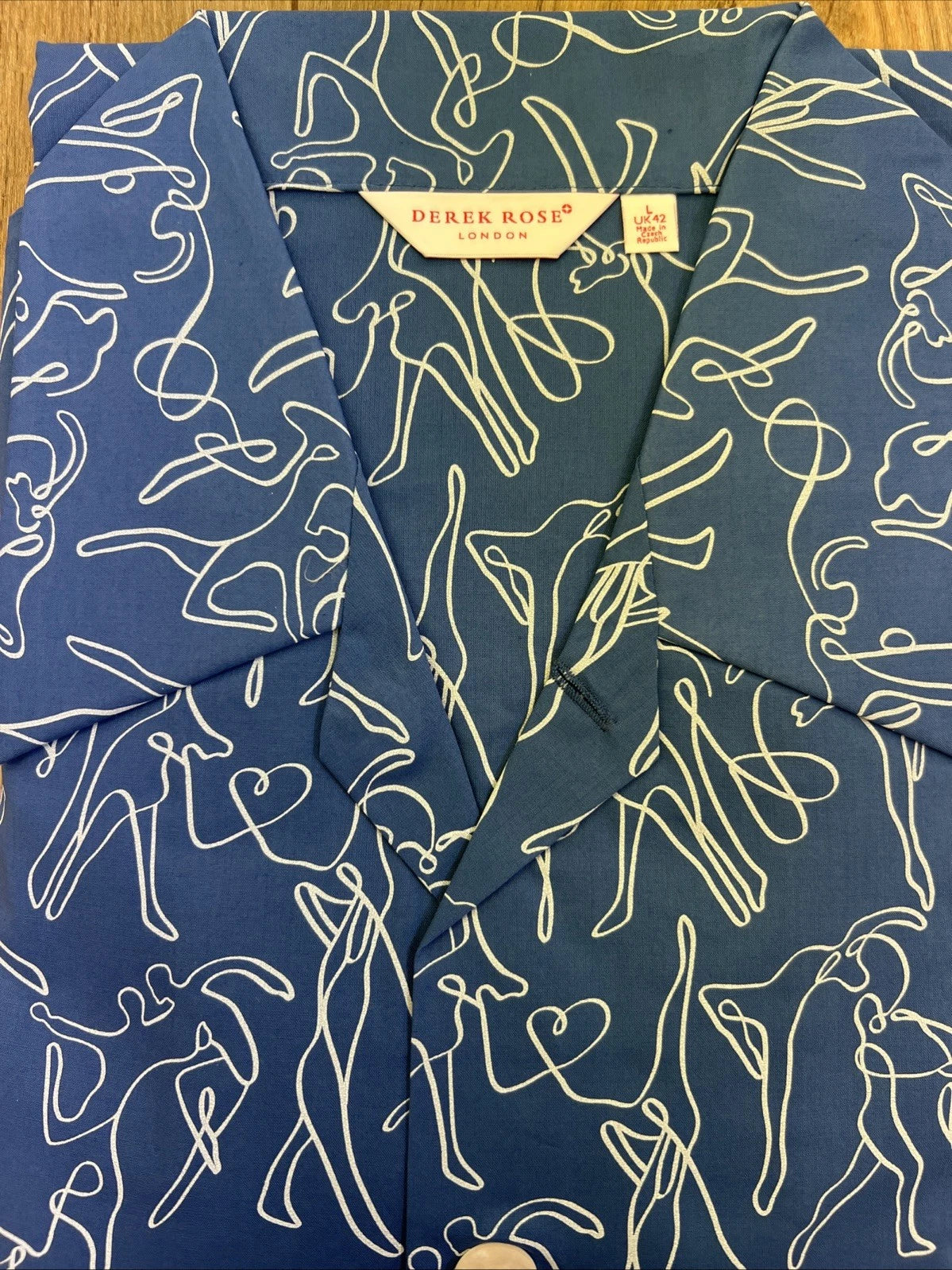 Mens Derek Rose Cotton Pyjamas Large/42”