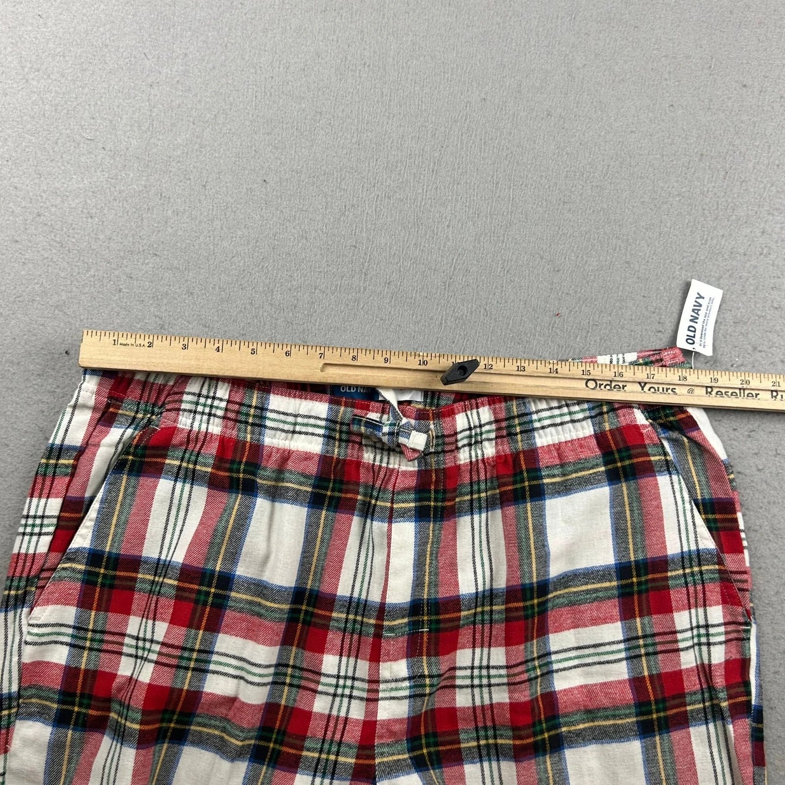 Old Navy Pajama Set Mens XL Red Plaid Button Up Long Sleeves Shirt Pant NWT