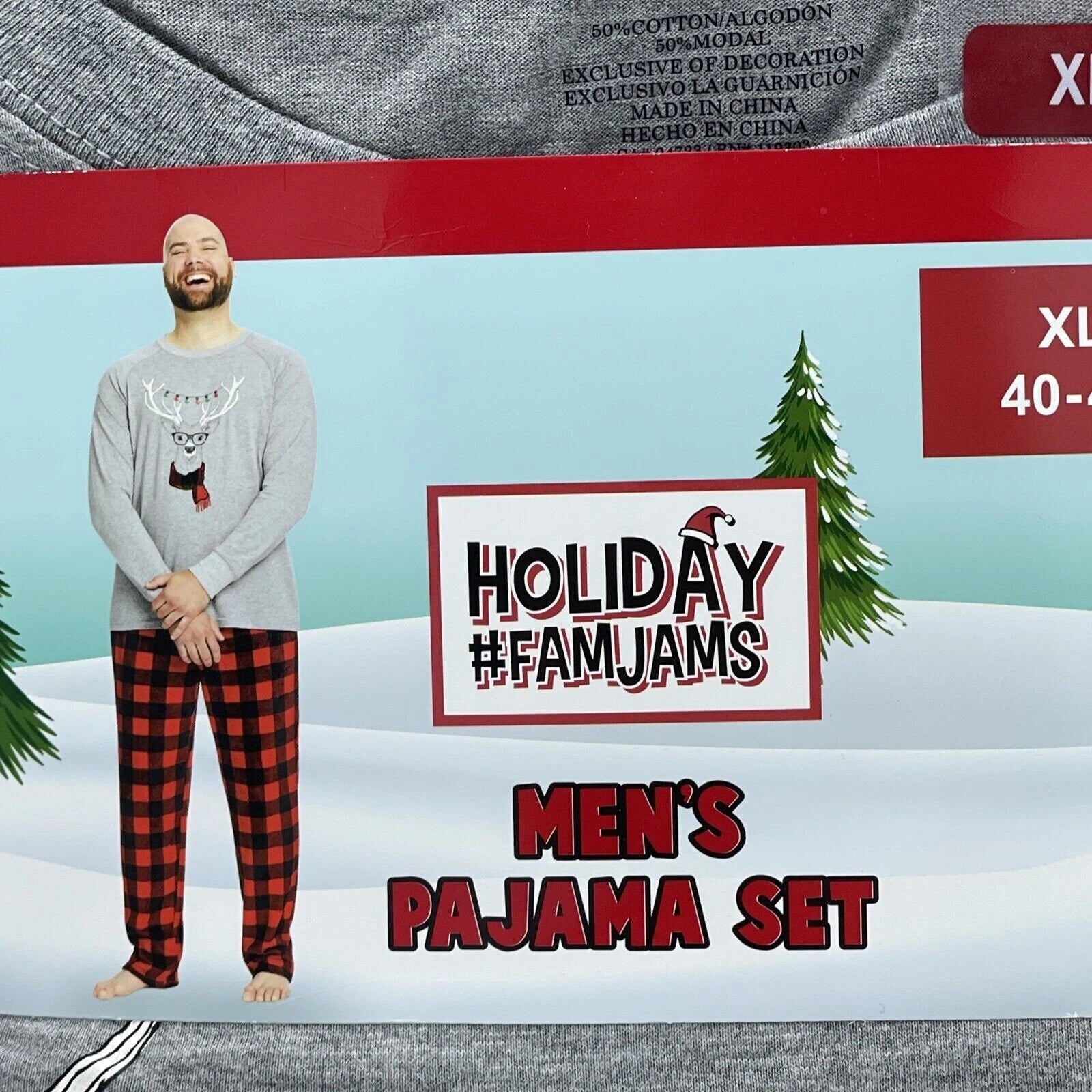 NWT Men s HOLIDAY #FAMJAMS Christmas Pajama Set Size Small