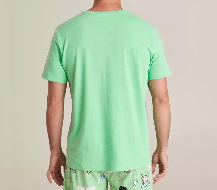 MENS size S Green Marvel Cotton matching summer  pyjamas pjs Small  NEW A7231