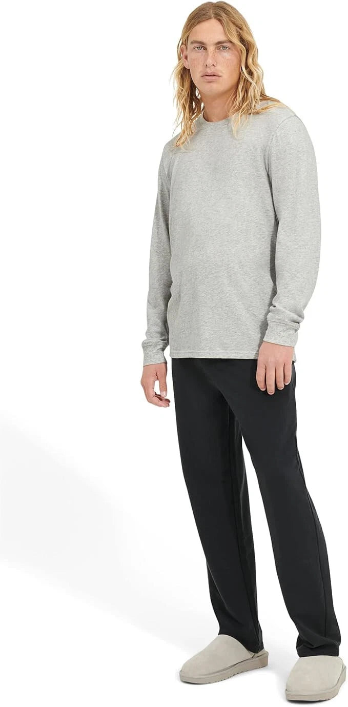 UGG Men's Waylen Sleepwear Set, Grey Heather / Black, Medium