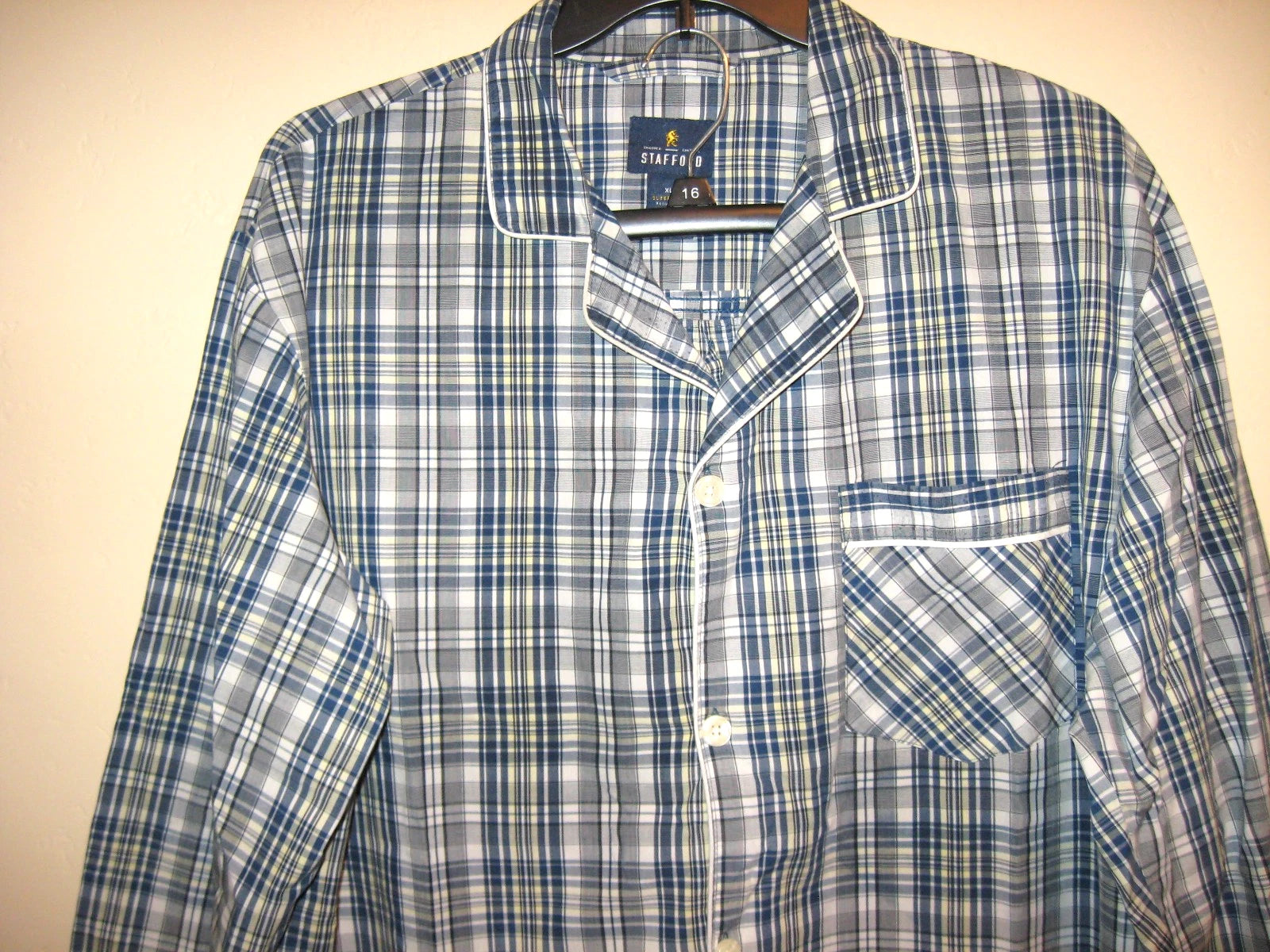 Stafford Men's Plaid Pajama Set ~  Size XLT