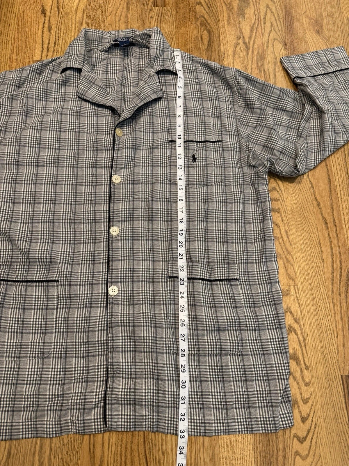Vintage Polo Ralph Lauren Pajama 2 Piece Set Men’s XL Sleepwear Plaid Vtg