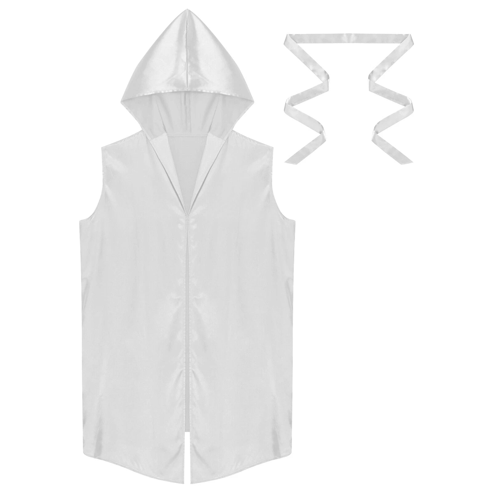 Mens Homewear Lace Up Pajama Robe With Belt Satin Nightwear Hot Spring Outfits