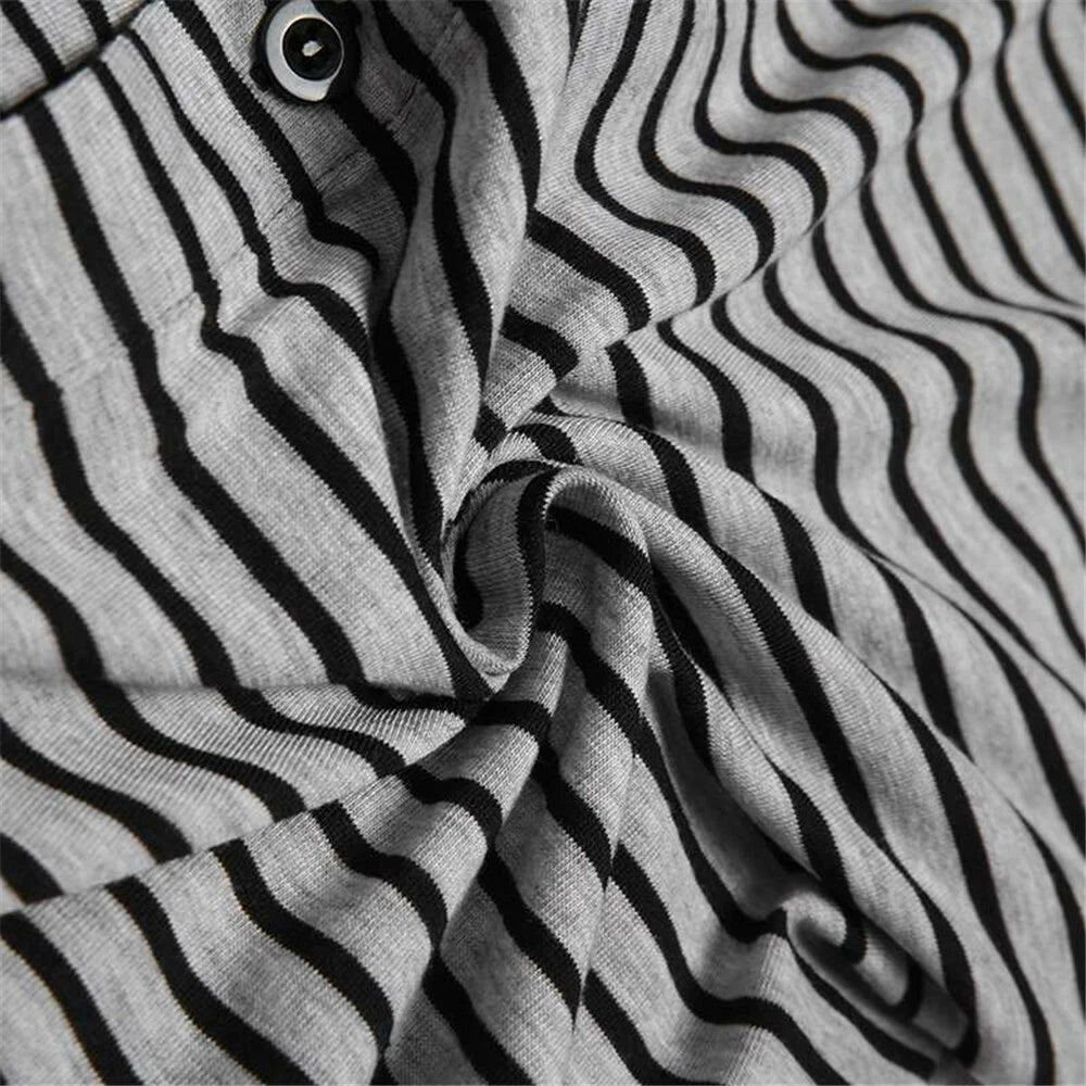 Mens One-Piece Pajamas Long Sleeve Button Bodysuits Jumpsuits Sleepwear Overalls