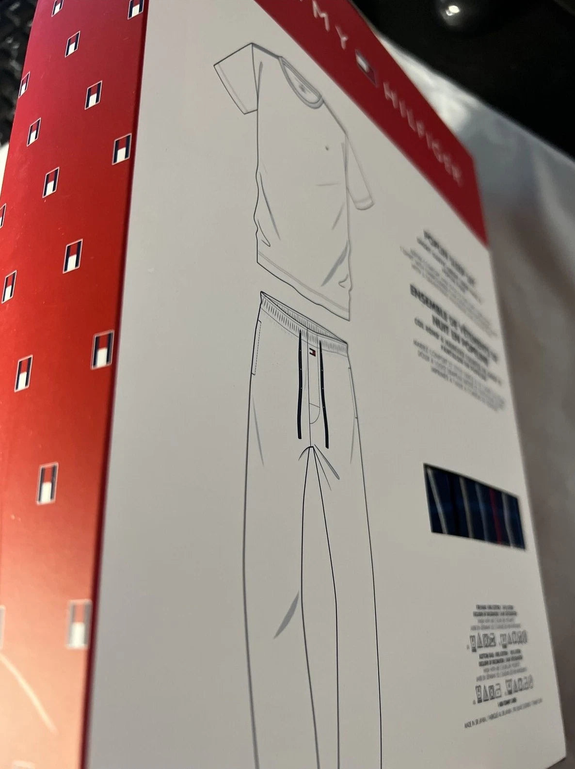 TOMMY HILFIGER POLPLIN COTTON SLEEPWEAR LOUNGE SET PAJAMA MEDIUM LARGE XL $65