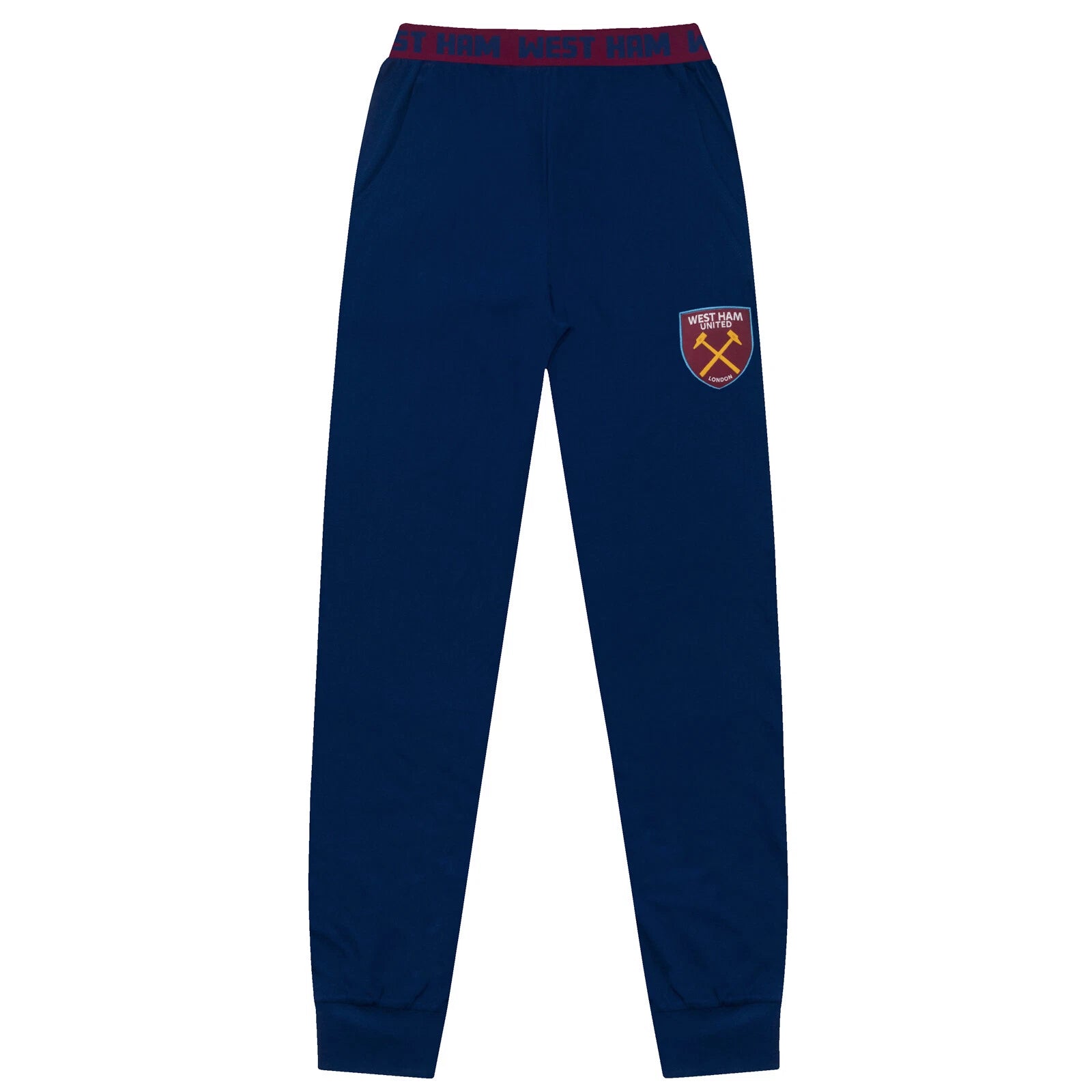 West Ham United FC Mens Pyjamas Long Premium Set OFFICIAL Football Gift