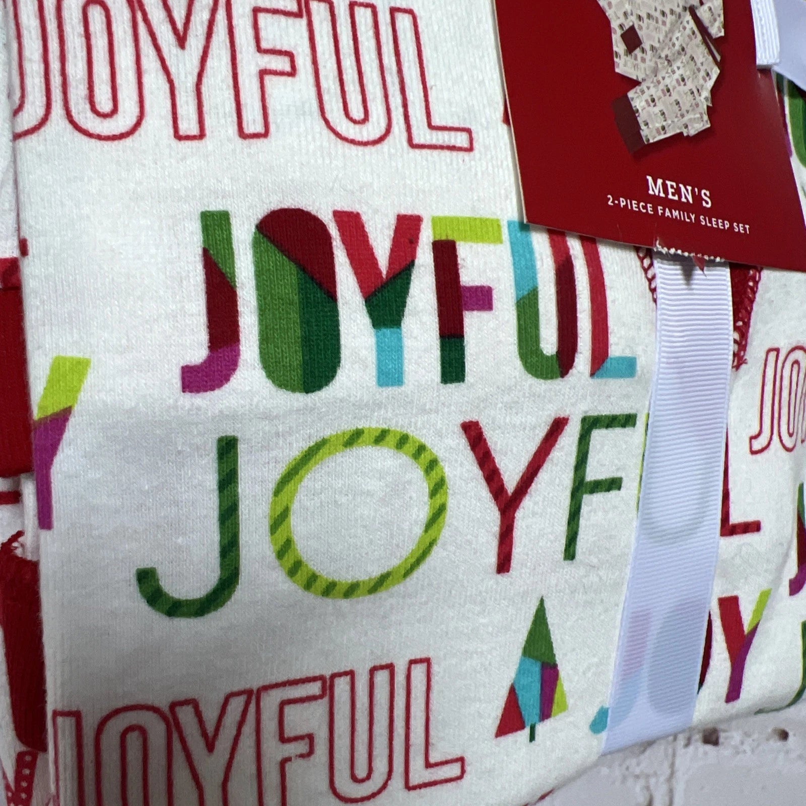 NWT Wondershop Target Men’s XXL Pajama Set 2-pc Family “joyful”