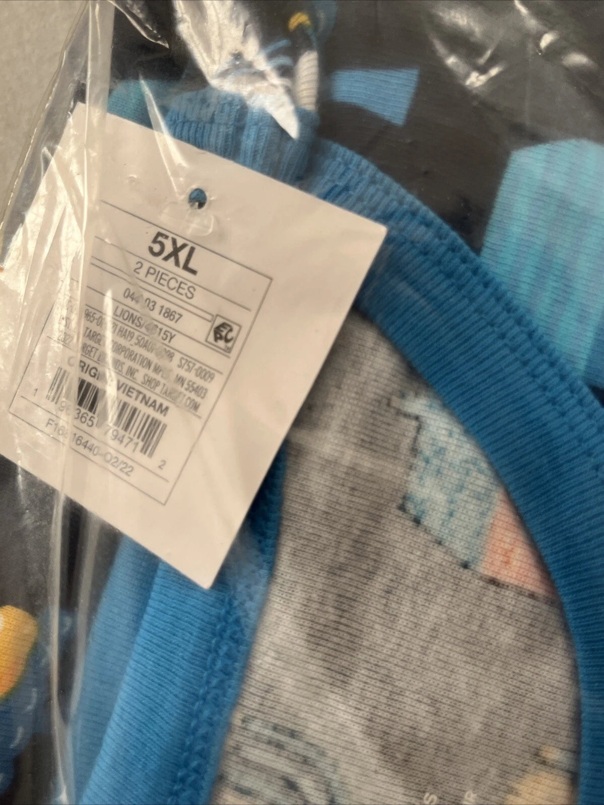 Wondershop Men's Hanukkah Lions Pajama 2-Piece Set Cotton Size 5XL