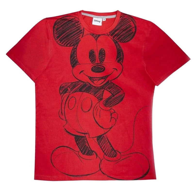 Men's Disney Mickey Sketch Long Pyjamas Set Pajama Pyjamas Pjs Size Large