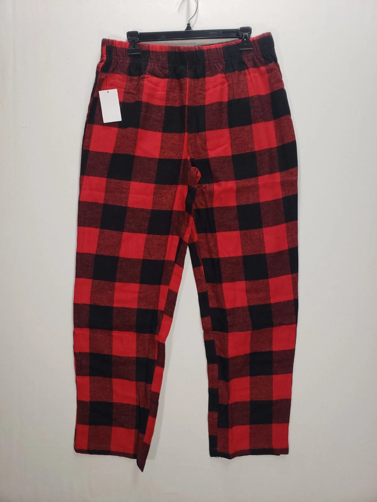 Nordstrom Pajama Set Mens MEDIUM Buffalo Plaid Flannel Long Sleeve Red $69 NEW